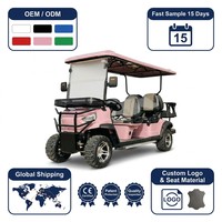 Voiturette de golf électrique Tarion 6 places 4+2, moteur AC 60V 4.0kW, suspension avant à ressorts à plaques, homologuée pour la route, 35 km/h, autonomie 90 km