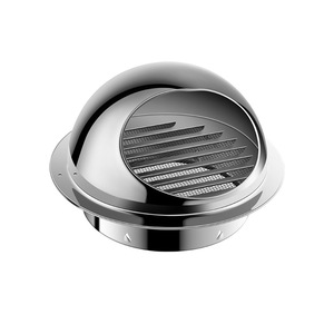 OEM Thickened 304 Stainless Steel Exterior Wall Exhaust Vent Breather Cap Spherical Range Hood Air Outlet 304 Air Vent - Product Image 1