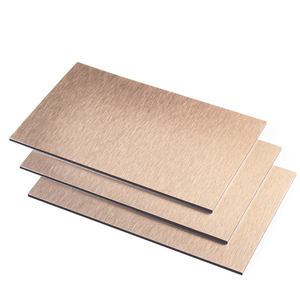 Panneau composite en aluminium ignifuge moderne (ACP ACM) face brossée pour la décoration murale de la maison armoires de cuisine Alucobond <span class=keywords><strong>Prix</strong></span> - Product Image 6