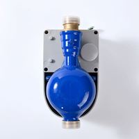 Compteur d'eau prépayé domestique en plastique avec carte IC, logiciel gratuit et lecteur de carte SIM