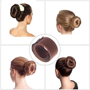 Moño de pelo Updo Fold Wrap Snap Styling Tool DIY Accesorios Peinado French Donut Former Bun <span class=keywords><strong>Maker</strong></span> Twist <span class=keywords><strong>Magic</strong></span> Tools - Product Image 5