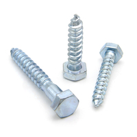 Vis à bois plaquées Zinc et au carbone, 200 pièces, 200mm, acier au carbone, raccords en vrac, norme Din, M6