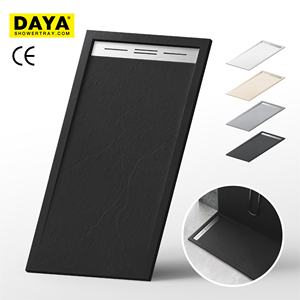 Bandeja <span class=keywords><strong>de</strong></span> <span class=keywords><strong>ducha</strong></span> <span class=keywords><strong>de</strong></span> resina, válvula <span class=keywords><strong>de</strong></span> drenaje extraplano <span class=keywords><strong>de</strong></span> alto flujo, Material ligero - Product Image 1