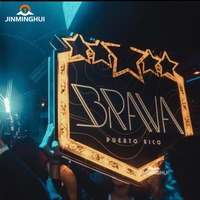Panneau d'affichage LED rechargeable de haute qualité, panneau d'affichage, Glorifier, forme pentagramme de taille de logo personnalisé pour la publicité en boîte de nuit