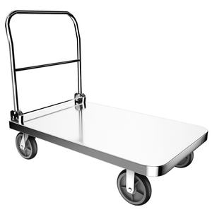 Carretilla de Mano de Acero Inoxidable de Tamaño Pequeño de 70*50CM, Remolque Plegable Silencioso de Empuje y Arrastre, Personalizable ODM - Product Image 6