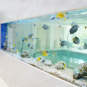 XITU ทรงกระบอกน้ำเค็มพิพิธภัณฑ์สัตว์น้ำอะคริลิถังปลา