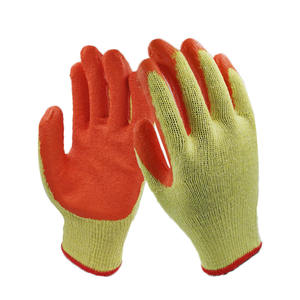 Gants de protection de sécurité en coton enduit de <span class=keywords><strong>latex</strong></span> gris 10G avec logo personnalisé de haute qualité, 300 plis froissés, pour l'exploitation minière - Product Image 5