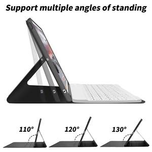 Logo personalizzato Rohs Fcc Ce tastiera bluetooth 10.9 ricaricabile con custodia in PU tastiera magica intelligente per <span class=keywords><strong>ipad</strong></span> 10 ° <span class=keywords><strong>bianco</strong></span> - Product Image 3