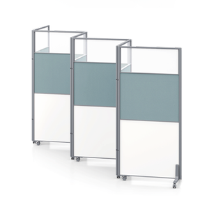 Đơn giản gấp văn phòng phân vùng tường di động lan can với trượt bánh xe cho phòng họp nhà máy thực tế không gian làm việc Divider - Product Image 2
