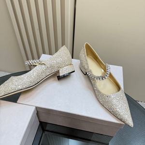 Zapatos Planos Mary Jane con Punta en Pico y Correa con Pedrería para Mujer - Product Image 3