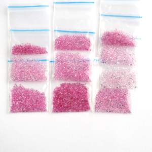 Saphir rose naturel de haute qualité, couleur rose, forme ronde, taille 0,8 mm - Product Image 2