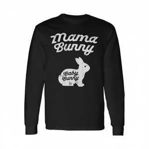 Camiseta de Manga Larga para Mamá Conejita, Linda Camiseta para Revelación de Género de Bebé, Baby Shower, Pronto Mamá - Product Image 2