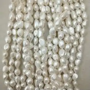 Wholesale Price Width 12-13 Mm Length 13-16 Mm Big Baroque Loose Nature Freshwater Pearl In Strand AAA Quality Without Nuclear