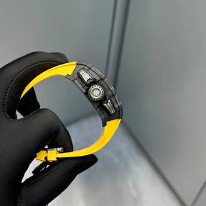 Popular RM 27-02 Full Carbon Fiber Case Sapphire Crystal Floating Tourbillon Movement Power Reserve Waterproof Men's <b>Watch</b> - Product Image 3