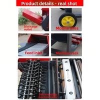 Nouvelle machine à hacher le fourrage électrique robuste pour la bagasse de canne à sucre, les tiges de maïs, l'alimentation animale 220V/380V Haute productivité 3 tonnes/h
