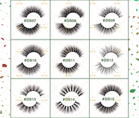 Cils en gros D Curl, bande complète, fabricant de faux cils faits à la main, Logo personnalisé, cils de bande russe