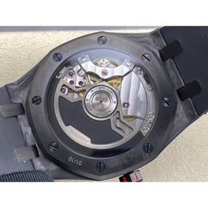 Reloj Mecánico de Súper Calidad, 41 mm, Movimiento de Fábrica 4302, Reloj de Carbono con Manecillas Amarillas - Product Image 4