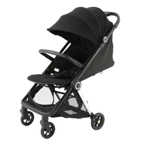 Poussette pour bébé pliable automatiquement, ultra-légère, en alliage d'aluminium, avec cadre en polyester, capacité de charge de 22 kg, pour nouveau-nés et enfants jusqu'à 3 ans