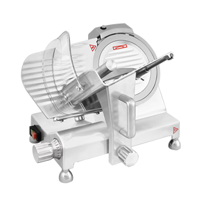 เครื่องหั่นเนื้อขนาดเส้นผ่าศูนย์กลาง250มม. เครื่องตัดเนื้ออลูมิเนียมกึ่งอัตโนมัติ150W - Product Image 1