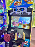 Machine de jeu d'arcade simulateur de tir dynamique à monnayeur, thème Trésor Pirate, 2 joueurs, construction métallique, version anglaise, garantie 1 an, pour enfants