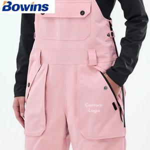 Women's <strong>Waterproof</strong> Insulated Snow Bibs Windproof Thermal Ski Bib <strong>Overalls</strong> for Winter Outdoor - Product Image 4