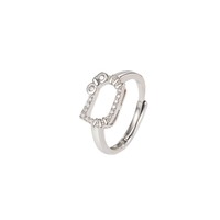 Bague pour femme en cuivre motif chat mignon, design de niche, style épuré, haut de gamme, simple et tendance, pour femme de bureau, bijoux Hello Kitty
