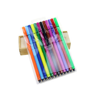 Ensemble de stylos feutres professionnels de haute qualité, 12 couleurs, écriture fluide pour le <span class=keywords><strong>dessin</strong></span> et la conception - Product Image 2