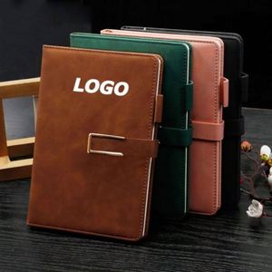 <b>A5</b> Business Notebook with Magnetic Closure, Thick Lined Journal for Office Meeting Notes, Custom Logo Promotional Corporate Gift - Product Image 1