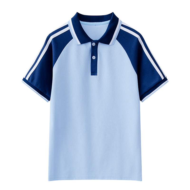 Top à manches courtes bleu