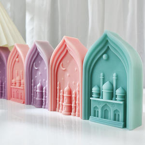 Molde de silicona YS DIY para yeso con estrella islámica y luna <span class=keywords><strong>creciente</strong></span>, molde para velas, suministros para velas aromáticas y jabones árabes para Ramadán y Eid Al-Fitr - Product Image 4
