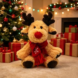 Juguetes de Peluche Sublimados, Renos Navideños, Peluches de Alce, Peluches Blandos, Regalo de <span class=keywords><strong>Navidad</strong></span> para Niños, Venta al Por Mayor - Product Image 3