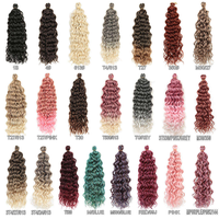 Cheveux synthétiques en crochet style Hawaïen 120g - Tresses Goddess Beach Curl - Fibre ignifuge de qualité supérieure