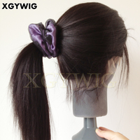 8 "-40" Stock pas cher prix d'usine 100% cheveux humains vierges Remy livraison de nuit Style gratuit Updo haute queue de cheval pleine dentelle perruques