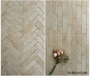 Carreaux muraux en porcelaine imitation pierre <span class=keywords><strong>travertin</strong></span> 60x250, carreaux <span class=keywords><strong>de</strong></span> métro pour décoration extérieure - Product Image 2