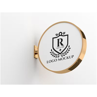 Enseigne lumineuse ronde publicitaire avec logo personnalisé, enseigne de magasin d'entreprise en extérieur, lumières circulaires, boîte à lumière LED, enseigne lumineuse