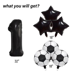 Juego de globos de aluminio con tema de carreras negras para decoración de fiesta de cumpleaños de adultos y niños Tema de carreras juguetes de globos de cuatro neumáticos rápidos - Product Image 5