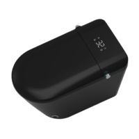 CUPC Noir mat Moderne Smart WC Auto Flush Intelligent Smart Toilette Salle de bain montée au sol WC