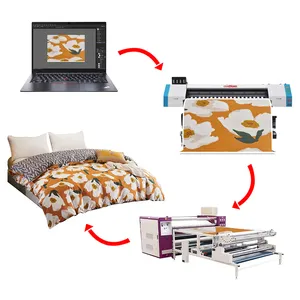 small grosformatige printer wall printing machine zeescape java material printing machine printing machine for sublimation