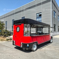Camion de restauration mobile multifonctionnel rétro pour café, hot-dogs, glaces, fast-food et snacks, camion électrique