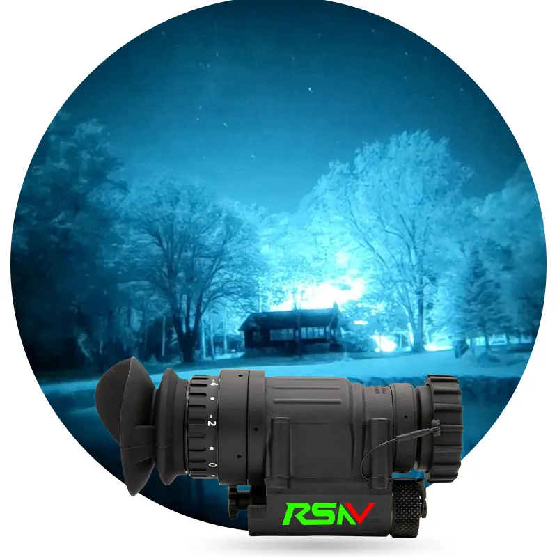 جهاز رؤية ليلية محمول باليد بتصميم متين 40 50 درجة Gen2 + Gen3 IIT Pvs14 للرؤية الليلية