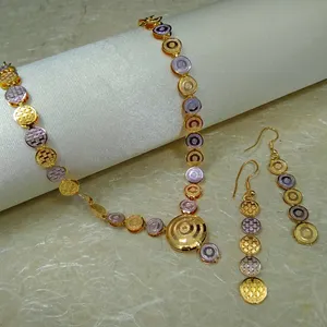 Stylish Artificial Jewellery Two-Tone Necklace Set For Women