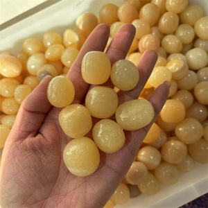 20-30mmクリスタルヒーリングストーン天然卸売イエロートパーズクリスタルタンブルストーン風水用 - Product Image 2