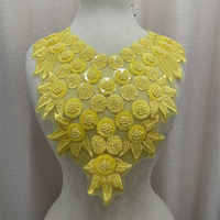 Patchs à coudre en dentelle florale en forme de cœur brodés en 3D pour chapeaux, en PVC avec strass, type feutre, tissu en dentelle