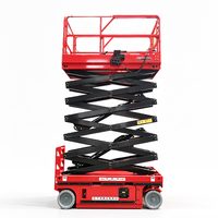 Plateforme élévatrice à ciseaux automotrice à moteur électrique, portée 10m-12m, capacité 1 tonne, livraison rapide, certifiée ISO, fabricant OEM