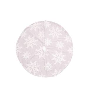 90CM120CM Copo de nieve Terciopelo Falda de árbol de Navidad Accesorios de decoración navideña de doble capa - Product Image 5