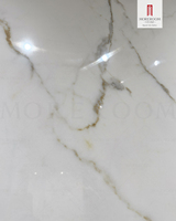 Pour panneaux muraux en faux marbre NUVOLA CALACATTA de 12 mm d'épaisseur, dalle en pierre frittée blanche pour plan de travail, salon, piscine