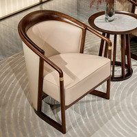 Canapé simple de style nordique luxueux et moderne - Fauteuil de salon design en bois massif - Canapé simple