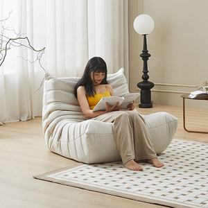 Canapé lounge moderne 3 places <span class=keywords><strong>Togo</strong></span> sans accoudoirs, fauteuil de salon moelleux style pouf pour meuble d'appoint - Product Image 2