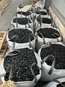 Pierre blanche de galets polie par roche de rivière bon marché noire naturelle de galets pour des applications d'aménagement paysager et de jardin - Product Image 3