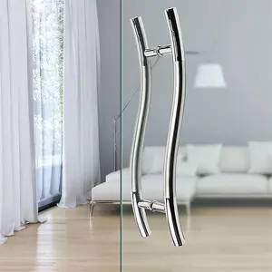 Alle Arten von Stil Türgriff benutzerdefinierte Dusche Edelstahl Schiebe-Glas-Türgriff ziehen